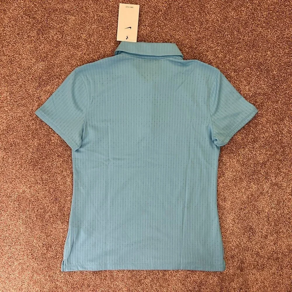 Nike Women’s Dri-Fit Light Blue Short Sleeves Golf Polo Shirt Top Size S NWT $68